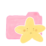 Sad starry candy folder