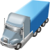 Truck bigrig trailer sami blue
