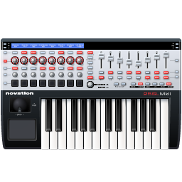 Keyboard Controler Midi Novation Music Sl Mk2 Chrome Icons 256px Icon Gallery
