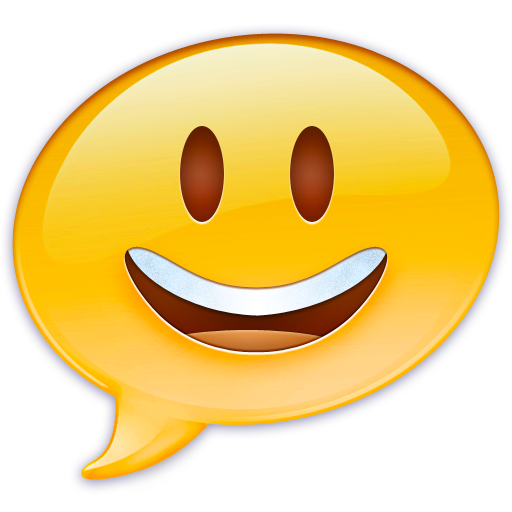 Happy ichat emoji face