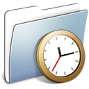 Folder clock smooth graphite