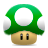 Mario up super one mushroom