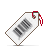 Barcode tag white