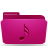 Music folder pink