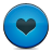 Heart blue button