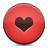 Heart button red