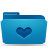Blue favorites folder
