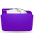 Violet stuffed folder