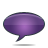 Speech violet bubble
