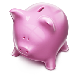 Piggybank money pink