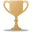 Bronze trophy award