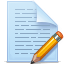Document file write pencil paper
