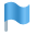 Blue mark flag