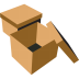 Boxes brown