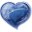 Heart blue valentine