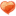 Heart orange valentine