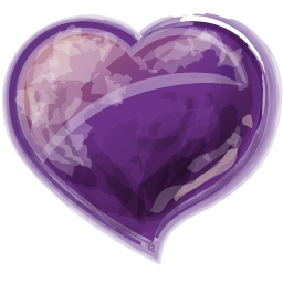 Heart violet valentine