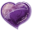 Heart violet valentine