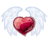 Valentine wing heart