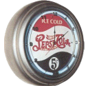 Pepsi neno clock vintage