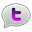 Twitter purple bubble