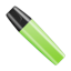 Highlighter pen cap marker green shut