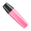 Highlighter pen cap marker pink shut