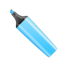 Highlighter pen marker blue