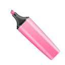 Highlighter pen marker pink
