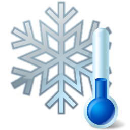Snowflake thermometer