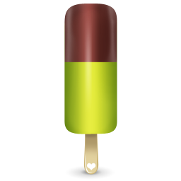 Green cream ice