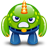 Monster angry green