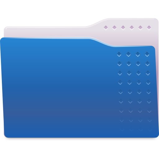 Blue folder places