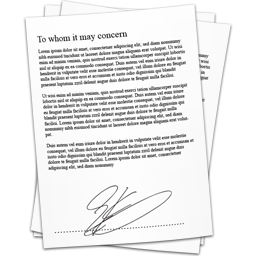 Contract signature references document