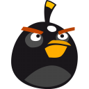 Angry bird tag black bird angry