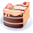 Food cake piece