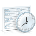 Table time chronological review clock