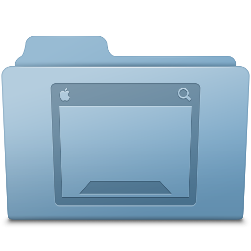 Blue folder desktop