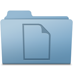 Blue folder documents