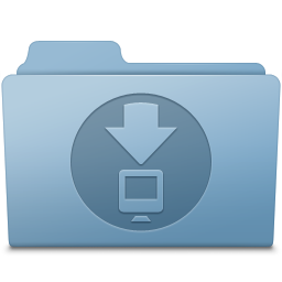 Blue folder downloads