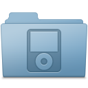 Blue folder ipod