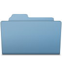 Blue folder open
