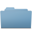 Blue folder open
