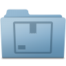 Blue folder stock