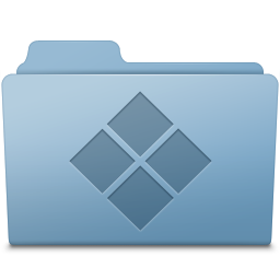 Windows folder blue apple logofolder apple