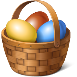 Egg basket easter