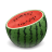 Cuts watermelon