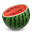 Cuts watermelon