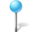 Map marker ball azure