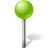 Map marker ball chartreuse